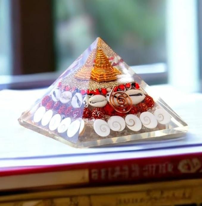 GOMATI Crystal Chakra Shree Yantra Pyramid