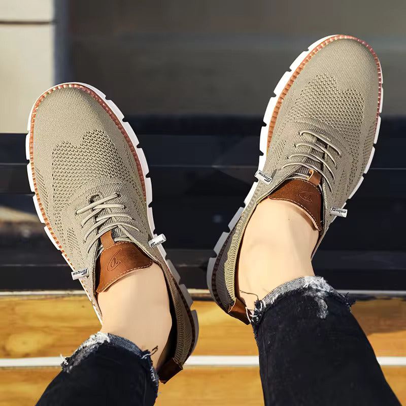 URBAN-FLX° MEN'S Premium ⚡ Knit Sneakers - Camel Color