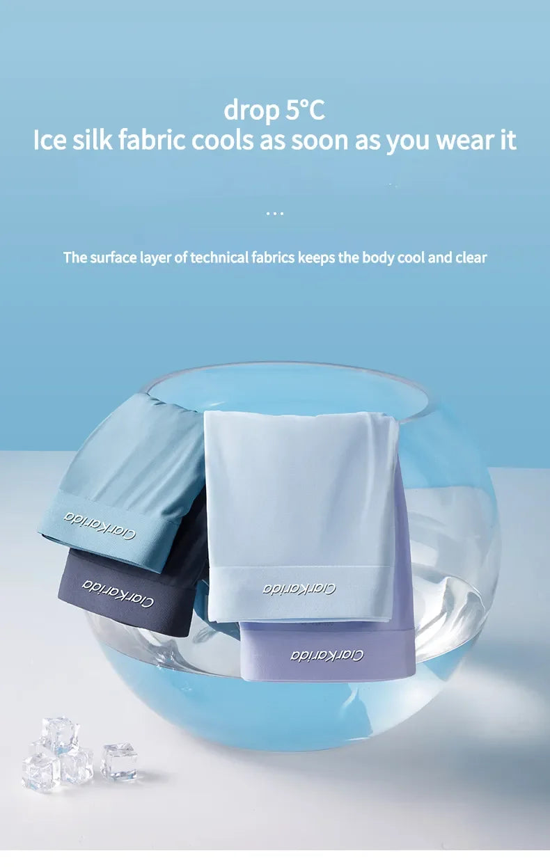 VOGG™ - MEN'S ICE Premium Silk Boxers (Pack of 5)