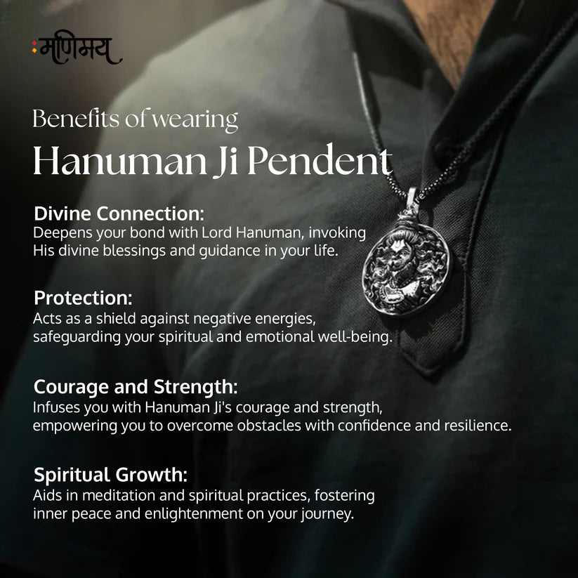 🙏 Hanuman Ji-3D  AsthDhatu Pendent & FREE Chain