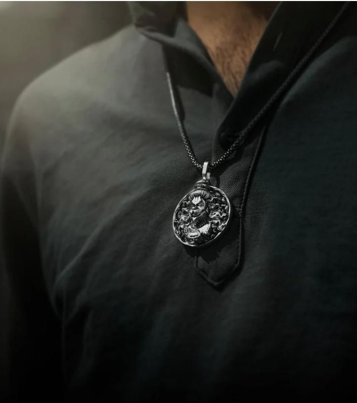 🙏 Hanuman Ji-3D  AsthDhatu Pendent & FREE Chain