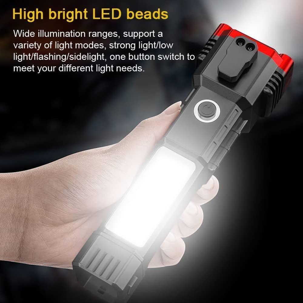 Powerful 4 in 1 LED-Travel Light & Emergency Tool