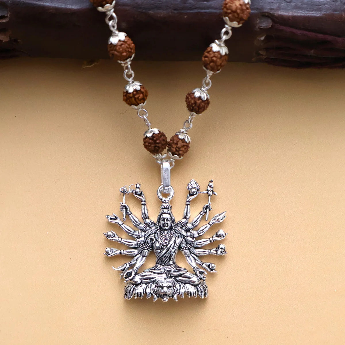 🙏  Mahadev 🙏  The Lord Shiva Silver Plated Pendant Chain