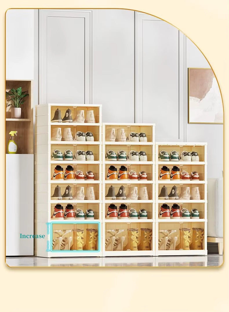 ELY-DECOR™  4 Layer Foldable Shoe Rack-Organizer Container