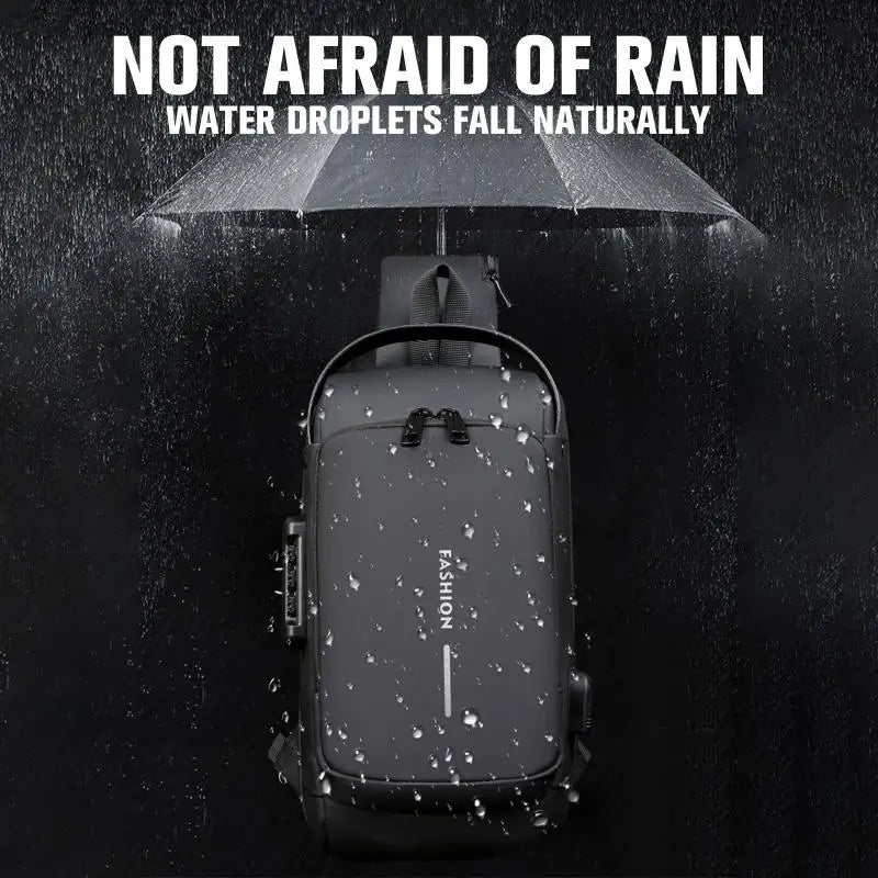 Jack™ Pro Anti Theft Waterproof Chest Bag (with USB Charging & Passcode Lock)