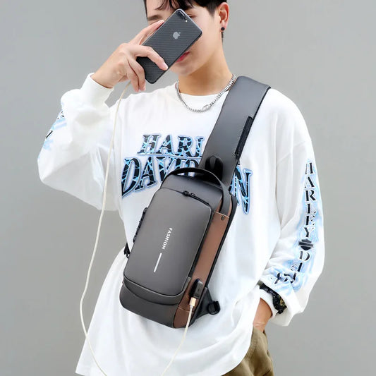 Jack™ Pro Anti Theft Waterproof Chest Bag (with USB Charging & Passcode Lock)